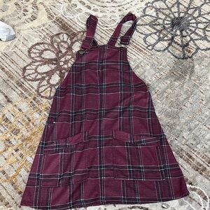 No Boundaries Red Sleeveless Square Neck Sundress